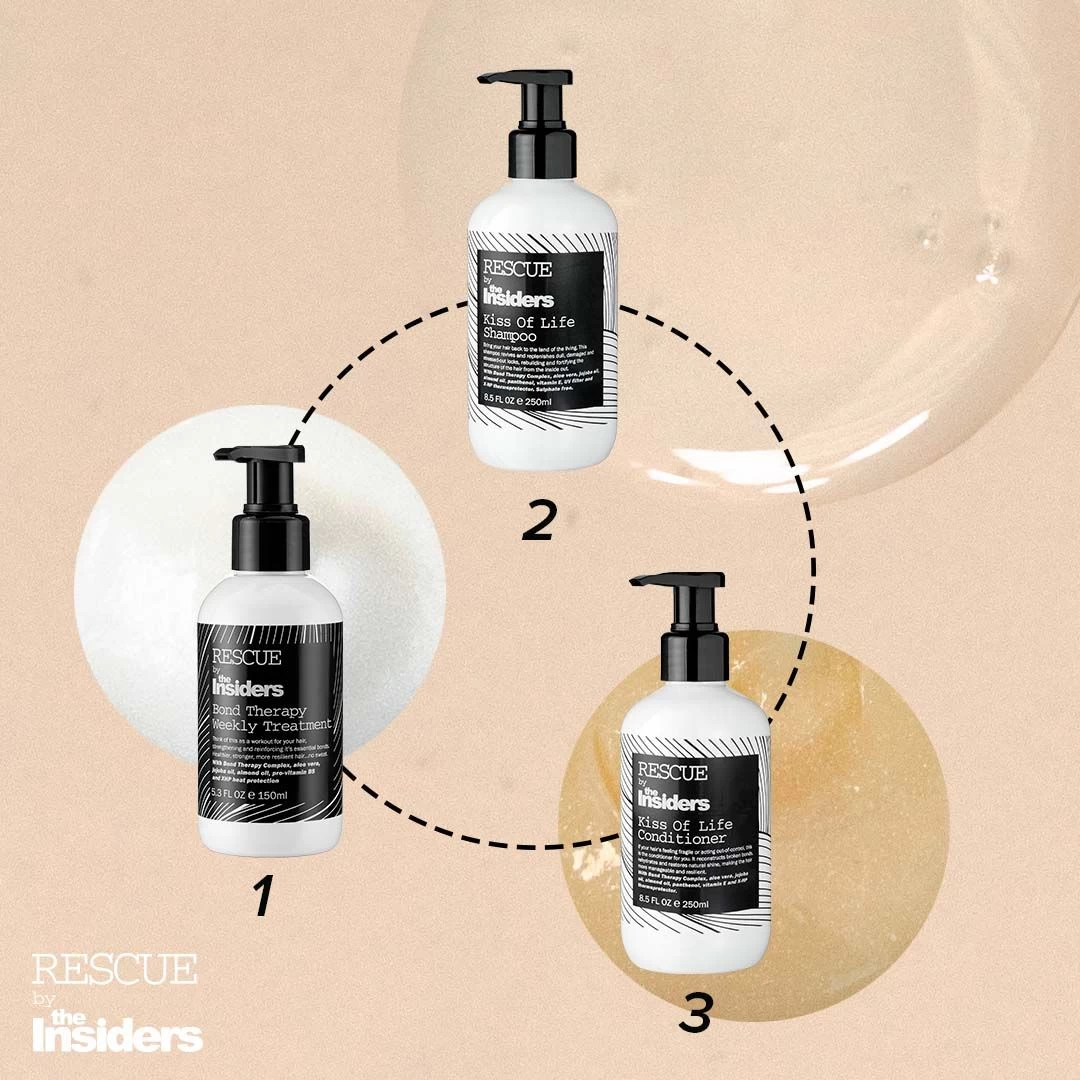The Insiders Rescue Kiss Of Life Shampoo 1000ml - Afbeelding 3