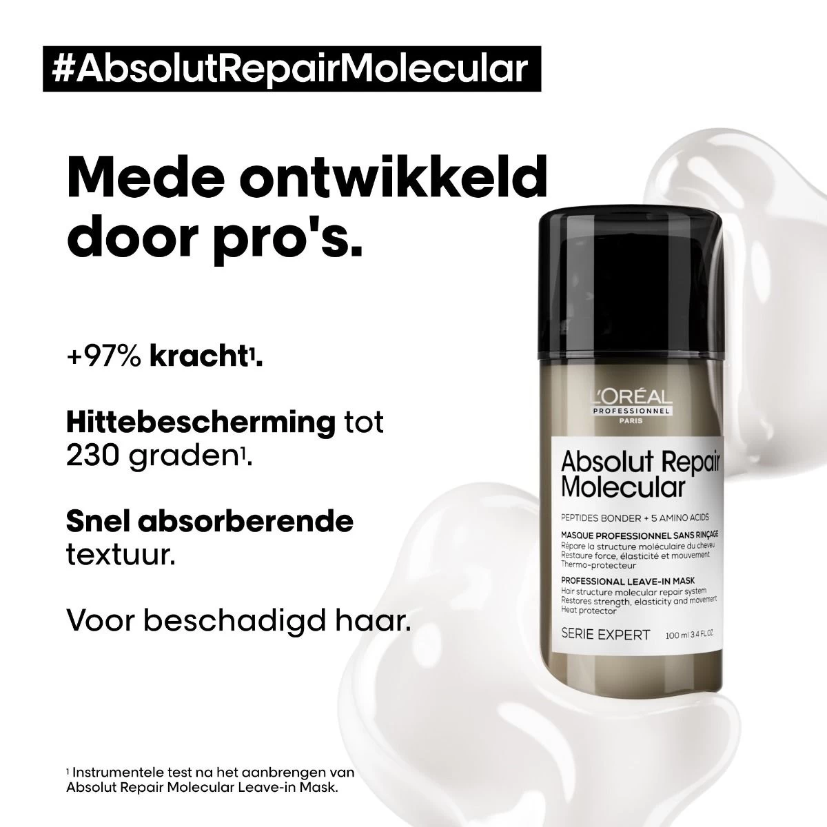 L'Oreal L'Oréal Absolut Repair Molecular Leave-in 100ml - Afbeelding 2
