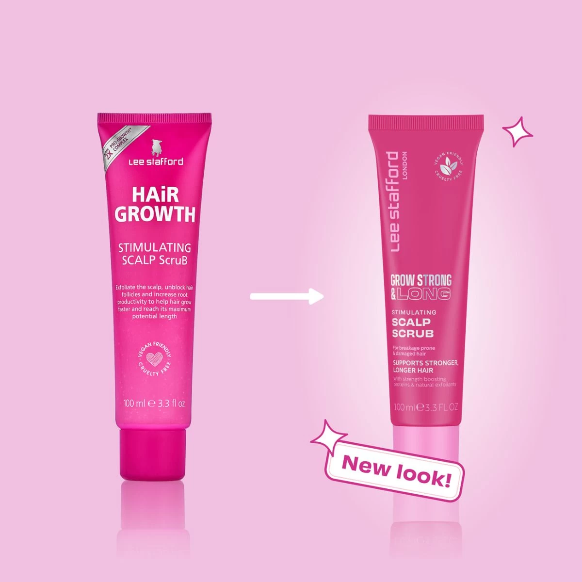 Lee Stafford Grow Strong & Long Stimulating Scalp Scrub 100ml - Afbeelding 2
