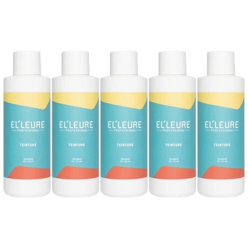 5x Elleure Teinture Oxydant 6% 1000ml