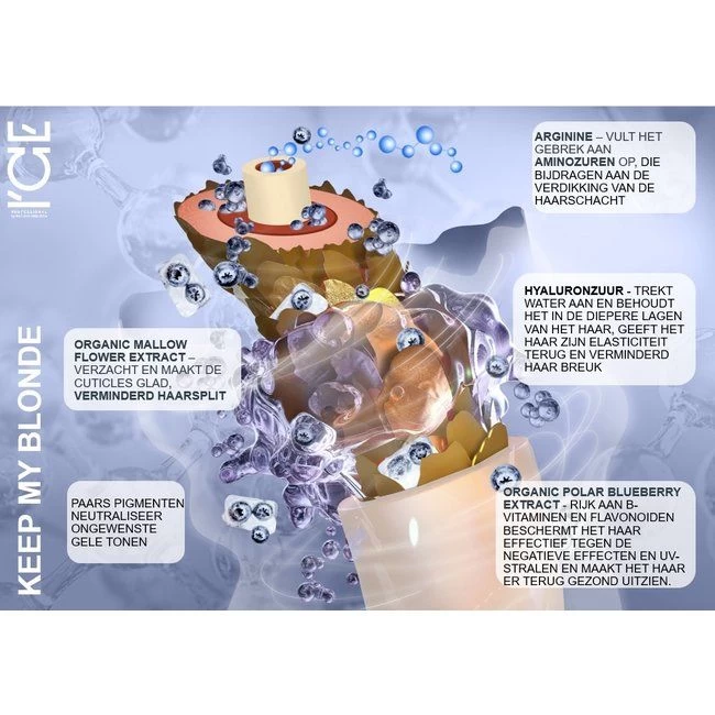 ICE Professional Keep My Blonde Shampoo Anti-yellow 250ml - Afbeelding 4