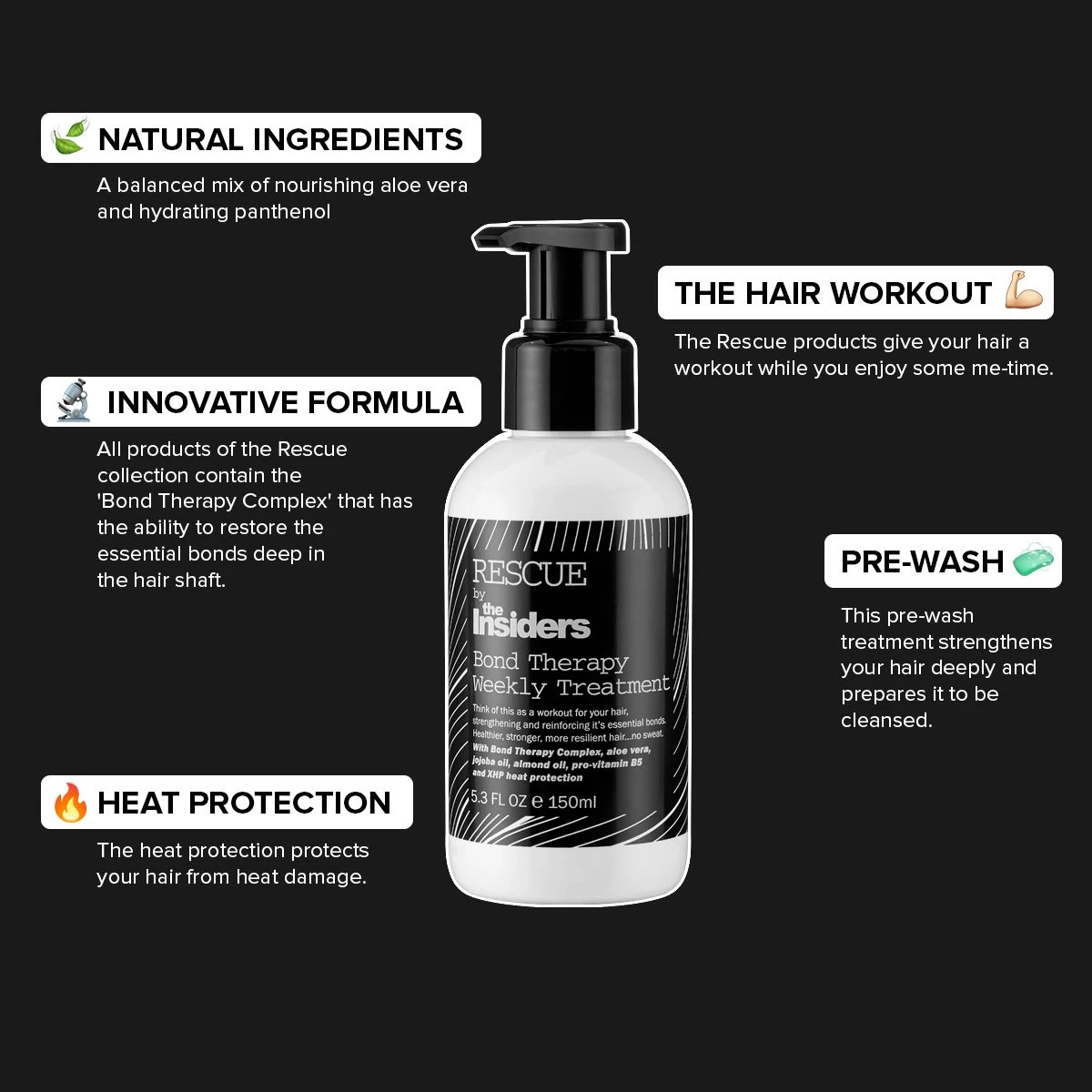 The Insiders Rescue Bond Therapy Weekly Treatment 150ml - Afbeelding 2