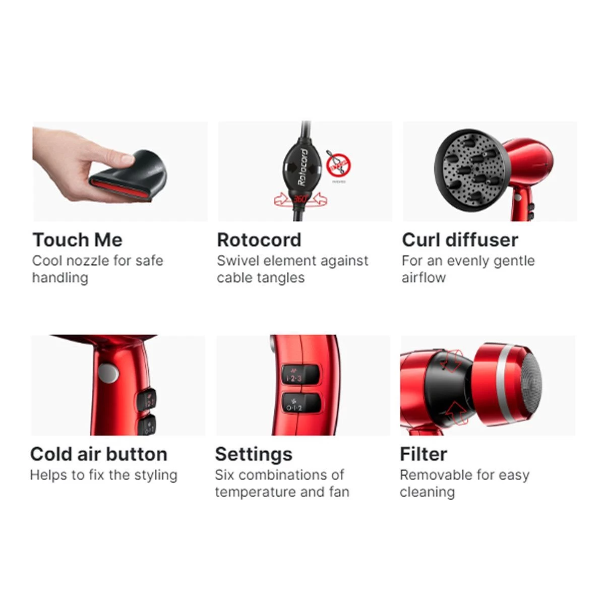 Valera Föhn Swiss Power4Ever Exential Zwart 2400W - Afbeelding 2